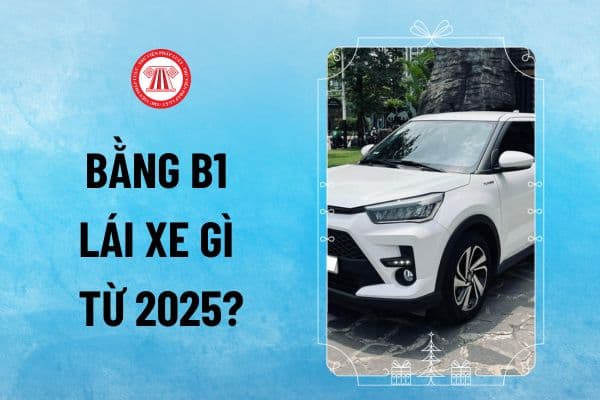 Bằng B1 lái xe gì từ năm 2025? Bằng B1 lái được xe máy không? Thời hạn bằng lái xe B1 là bao lâu?