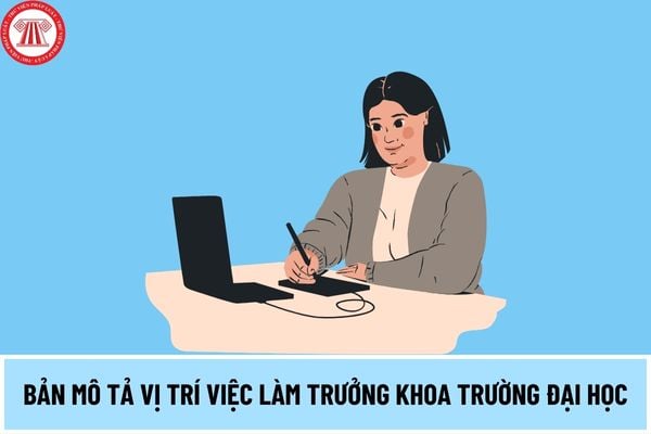 Bản mô tả vị trí việc làm Trưởng khoa trường Đại học như thế nào theo quy định từ ngày 15/5/2024?