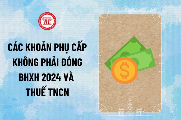 Các khoản phụ cấp không phải đóng BHXH 2024 và Thuế TNCN? 14 khoản phụ cấp không đóng BHXH và 11 khoản phụ cấp không tính Thuế TNCN?