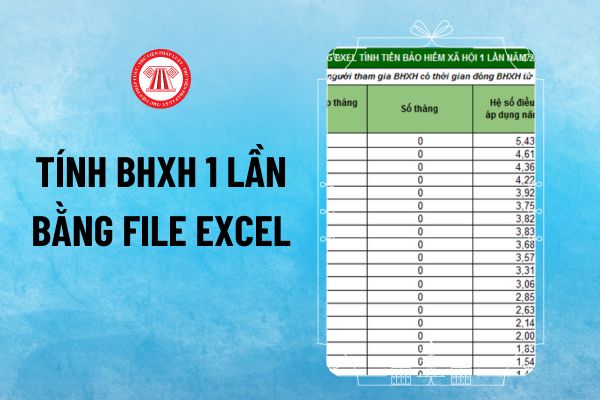 Cách tính BHXH 1 lần online bằng File Excel mới nhất 2024? Tải File Excel tính bảo hiểm xã hội 1 lần 2024 ở đâu?