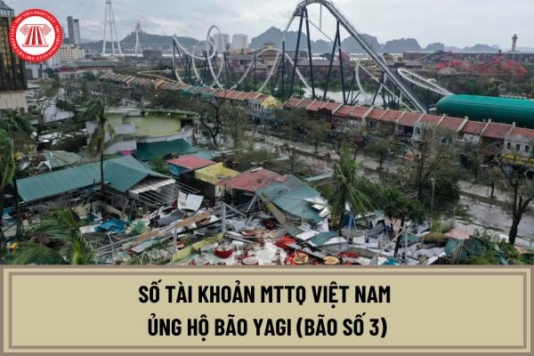 Số tài khoản Mặt trận Tổ quốc Việt Nam ủng hộ bão Yagi (bão số 3)?