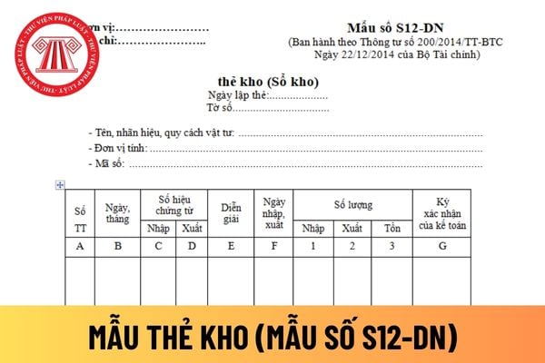 thẻ kho