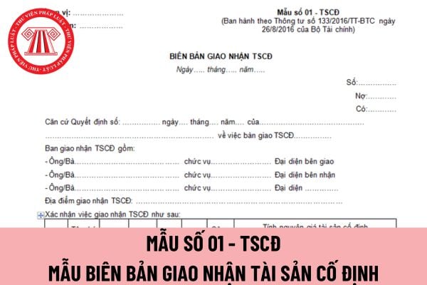 biên bản giao nhận tài sản cố định