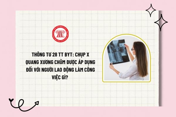 Thông tư 28 TT BYT: Chụp X quang xương chũm được áp dụng đối với người lao động làm công việc gì? 