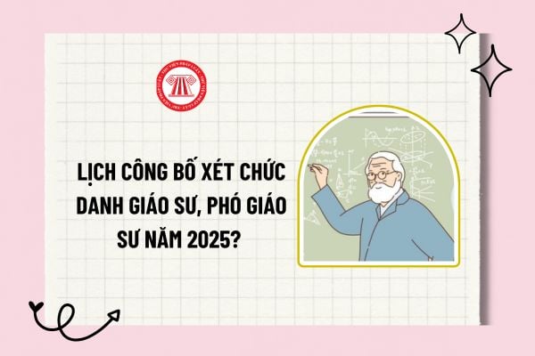 Lịch công bố xét chức danh giáo sư, phó giáo sư năm 2025? Nhiệm vụ của giáo sư và phó giáo sư 2025?