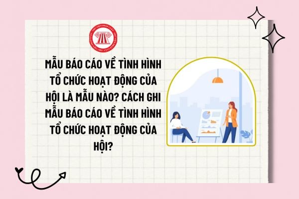 Mẫu báo cáo về tình hình tổ chức hoạt động của hội là mẫu nào? Cách ghi mẫu báo cáo về tình hình tổ chức hoạt động của hội?