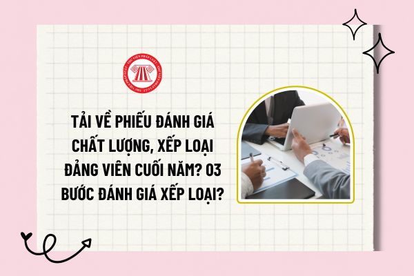 Tải về phiếu đánh giá chất lượng, xếp loại Đảng viên cuối năm? 03 bước đánh giá xếp loại Đảng viên cuối năm chuẩn? 