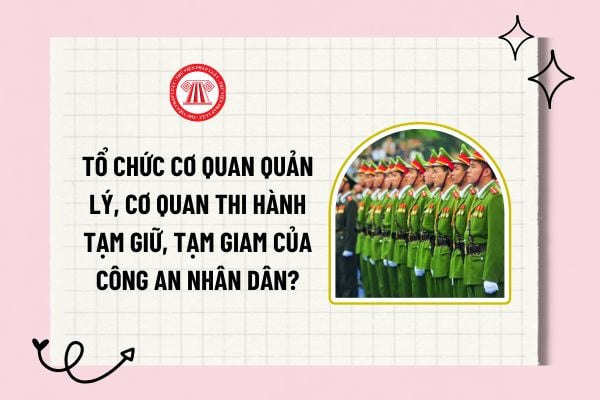 Tổ chức cơ quan quản lý, cơ quan thi hành tạm giữ, tạm giam của Công an nhân dân từ tháng 3 năm 2025?