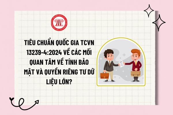 Tiêu chuẩn quốc gia TCVN 13239-4:2024 về các mối quan tâm về tính bảo mật và quyền riêng tư dữ liệu lớn?