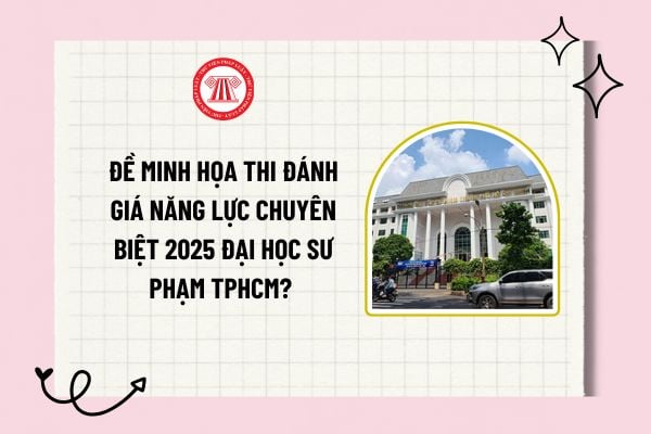 Đề minh họa thi đánh giá năng lực chuyên biệt 2025 Đại học Sư phạm TPHCM? Tải về trọn bộ đề minh họa?