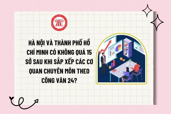 Hà Nội và Thành phố Hồ Chí Minh có không quá 15 sở sau khi sắp xếp các cơ quan chuyên môn theo Công văn 24?