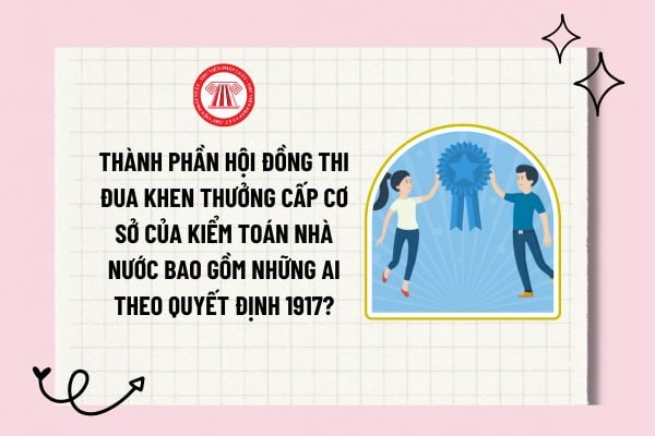 Thành phần Hội đồng Thi đua Khen thưởng cấp cơ sở của Kiểm toán nhà nước bao gồm những ai theo Quyết định 1917? 