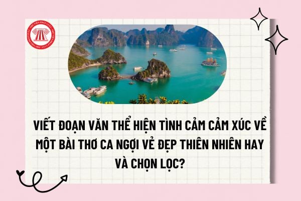 Viết đoạn văn thể hiện tình cảm cảm xúc về một bài thơ ca ngợi vẻ đẹp thiên nhiên hay và chọn lọc?