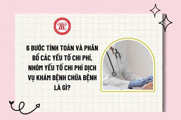 6 bước tính toán và phân bổ các yếu tố chi phí, nhóm yếu tố chi phí dịch vụ khám bệnh chữa bệnh là gì?