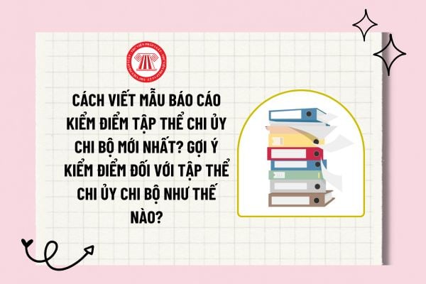 Cách viết mẫu báo cáo kiểm điểm tập thể Chi ủy Chi bộ mới nhất? Gợi ý kiểm điểm đối với tập thể Chi ủy Chi bộ như thế nào?