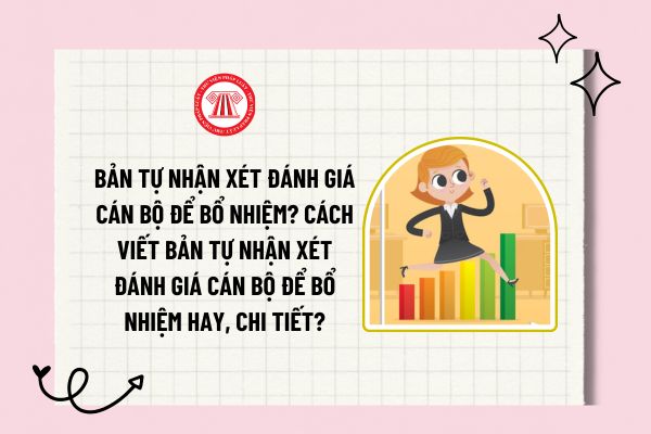 Bản tự nhận xét đánh giá cán bộ để bổ nhiệm? Cách viết bản tự nhận xét đánh giá cán bộ để bổ nhiệm hay, chi tiết?