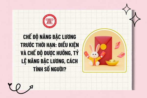 Chế độ nâng bậc lương trước thời hạn: Điều kiện và chế độ được hưởng, tỷ lệ nâng bậc lương, cách tính số người?