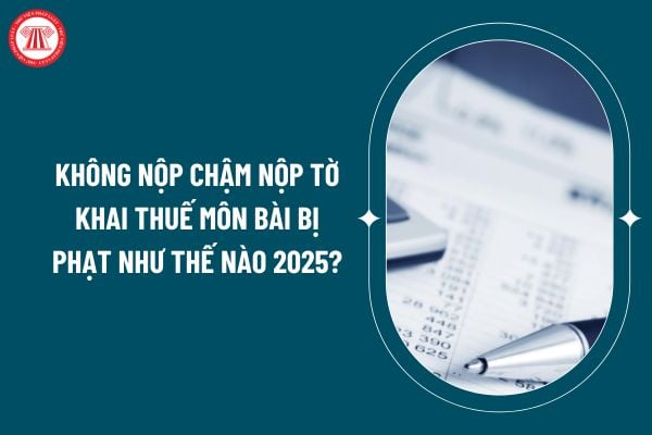 Không nộp chậm nộp tờ khai thuế môn bài bị phạt như thế nào 2025? Mức phạt không nộp chậm nộp tờ khai thuế môn bài 2025? (Hình từ internet)