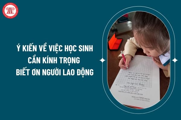 Ý kiến về việc học sinh cần kính trọng biết ơn người lao động? Viết đoạn văn nêu ý kiến về một hiện tượng? Học sinh tiểu học có những quyền gì? (Hình từ internet)