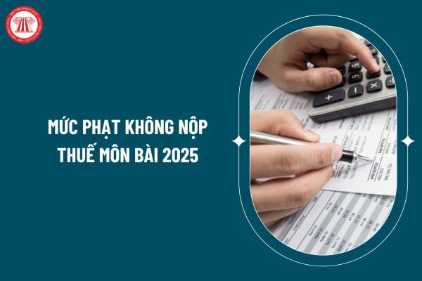 Mức phạt không nộp thuế môn bài 2025 là bao nhiêu? Không nộp thuế môn bài 2025 bị xử phạt bao nhiêu tiền? (Hình từ internet)