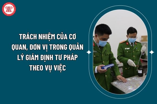 Cơ quan, đơn vị trong quản lý giám định tư pháp theo vụ việc có trách nhiệm gì theo Thông tư 03/2025/TT-BYT? (Hình từ internet)