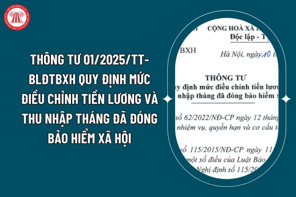 Thông tư 01/2025/TT-BLĐTBXH quy định mức điều chỉnh tiền lương và thu nhập tháng đã đóng bảo hiểm xã hội ra sao? (Hình từ internet)