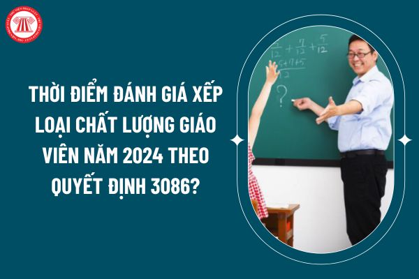 Thời điểm đánh giá xếp loại chất lượng giáo viên năm 2024 theo Quyết định 3086? Tiêu chí xếp loại viên chức ở mức hoàn thành tốt nhiệm vụ? (Hình từ internet)