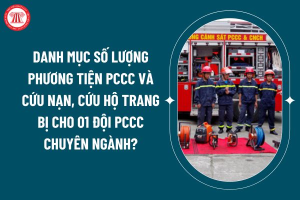 Tải về Danh mục số lượng phương tiện PCCC và cứu nạn, cứu hộ trang bị cho 01 đội PCCC chuyên ngành theo Thông tư 55/2024 ở đâu? (Hình từ internet)