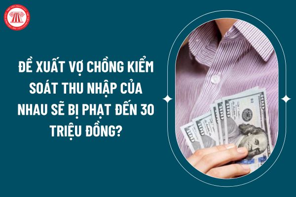 Đề xuất vợ chồng kiểm soát thu nhập của nhau sẽ bị phạt đến 30 triệu đồng tại dự thảo Nghị định sửa đổi, bổ sung Nghị định 144/2021? (Hình từ internet)