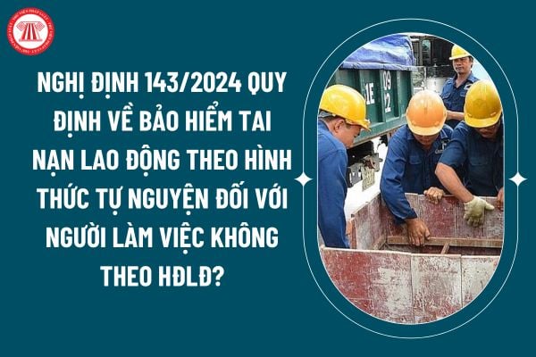 Nghị định 143/2024 quy định về bảo hiểm tai nạn lao động theo hình thức tự nguyện đối với người làm việc không theo hợp đồng lao động? (Hình từ internet)