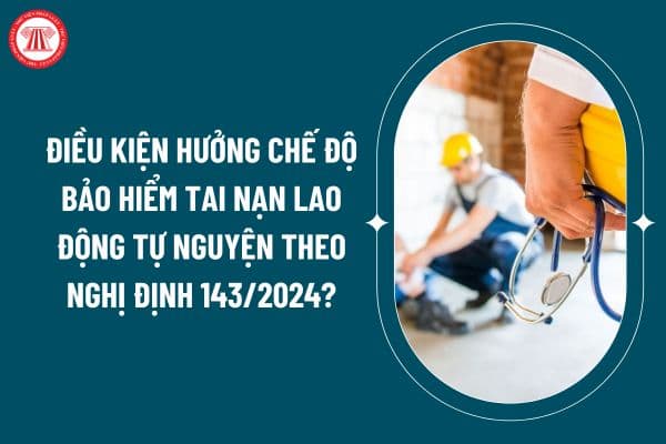 Điều kiện hưởng chế độ bảo hiểm tai nạn lao động tự nguyện theo Nghị định 143/2024 như thế nào? (hình từ internet)