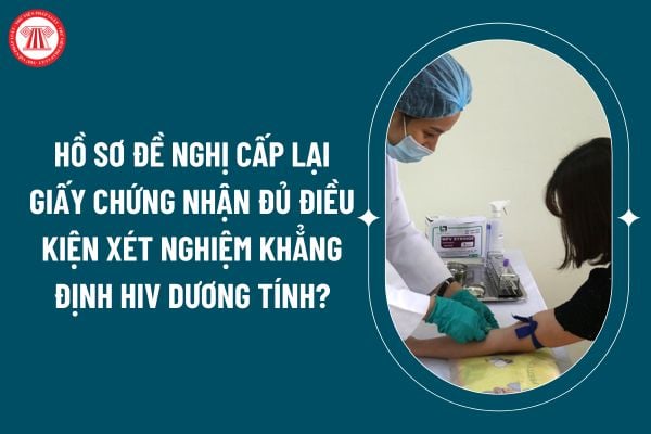 Hồ sơ đề nghị cấp lại giấy chứng nhận đủ điều kiện xét nghiệm khẳng định HIV dương tính theo Nghị định 141/2024 gồm những gì? (Hình từ internet)