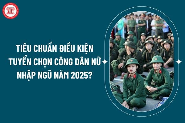 Tiêu chuẩn điều kiện tuyển chọn công dân nữ nhập ngũ năm 2025 theo Hướng dẫn 4705 thế nào? Đối tượng nào không được đăng ký nghĩa vụ quân sự? (Hình từ internet)