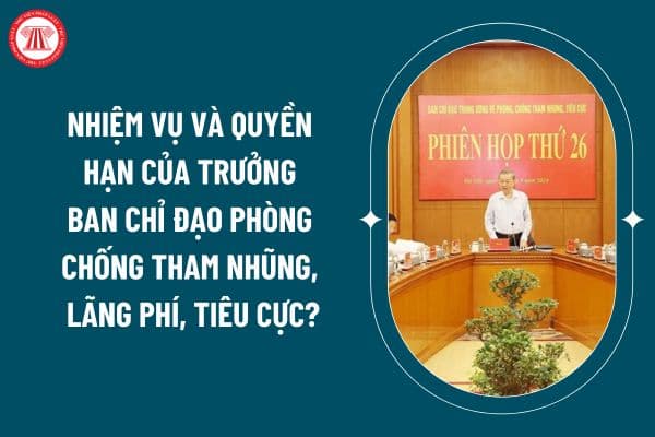 Nhiệm vụ và quyền hạn của Trưởng ban chỉ đạo phòng chống tham nhũng, lãng phí, tiêu cực theo Quy định 191 như thế nào? (Hình từ internet)