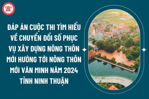 Đáp án cuộc thi tìm hiểu về chuyển đổi số phục vụ xây dựng nông thôn mới hướng tới nông thôn mới văn minh năm 2024 tỉnh Ninh Thuận tuần 1? (Hình từ internet)