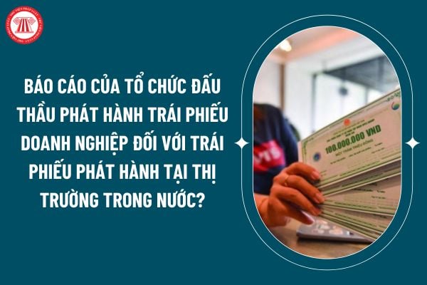 Báo cáo của Tổ chức đấu thầu phát hành trái phiếu doanh nghiệp đối với trái phiếu phát hành tại thị trường trong nước theo Thông tư 76/2024 thế nào? (Hình từ internet)