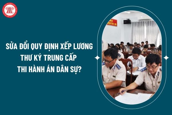 Sửa đổi quy định xếp lương Thư ký trung cấp thi hành án dân sự theo Nghị định 152/2024 thế nào? (Hình từ internet)