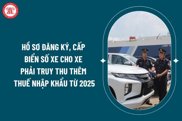 Hồ sơ đăng ký, cấp biển số xe cho xe phải truy thu thêm thuế nhập khẩu từ 2025 bao gồm những gì? (Hình từ internet)