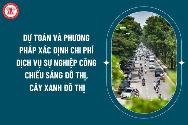 Dự toán và phương pháp xác định chi phí dịch vụ sự nghiệp công chiếu sáng đô thị, cây xanh đô thị theo Thông tư 12/2024 thế nào? (Hình từ internet)