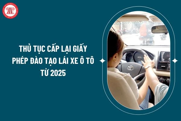 Thủ tục cấp lại giấy phép đào tạo lái xe ô tô từ 2025 theo Nghị định 160/2024 như thế nào? (Hình từ internet)