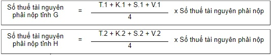 Công thức tính thuế tài nguyên
