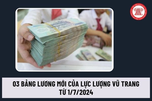 Toàn bộ 03 bảng lương mới của Lực lượng vũ trang từ 1/7/2024 còn áp dụng phụ cấp thâm niên đúng không?