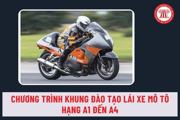 Chương trình khung đào tạo lái xe mô tô hạng A1 đến A4 áp dụng từ 1/6/2024 theo Thông tư 05/2024/TT-BGTVT ra sao?