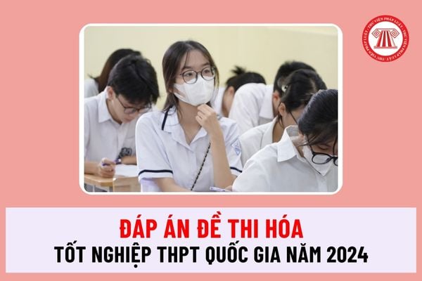 Đáp án đề thi Hóa tốt nghiệp THPT Quốc gia 2024? Xem đáp án đề thi Hóa tốt nghiệp THPT Quốc gia 2024 ở đâu?