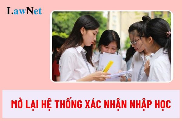 Sẽ tiếp tục mở hệ thống xác nhận nhập học đợt 1 đến 31/8/2024 cho thí sinh?