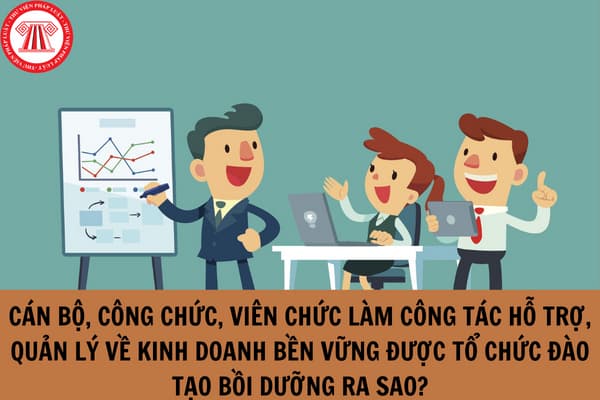 Cán bộ, công chức, viên chức làm công tác hỗ trợ, quản lý về kinh doanh bền vững được tổ chức đào tạo bồi dưỡng theo Thông tư 13/2023/TT-BKHĐT ra sao?