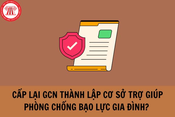 Cấp lại giấy chứng nhận đăng ký thành lập cơ sở cung cấp dịch vụ trợ giúp phòng, chống bạo lực gia đình thực hiện trong những trường hợp nào?