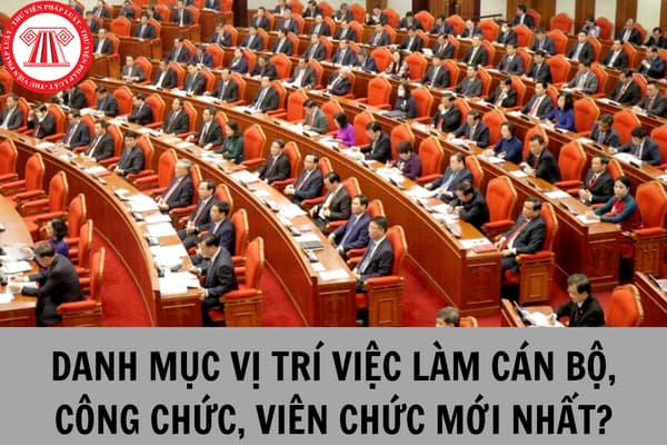 Danh mục vị trí việc làm cán bộ, công chức, viên chức mới nhất để thực hiện cải cách tiền lương 2024 đã có chưa?