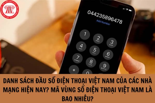 Danh sách đầu số điện thoại Việt Nam của các nhà mạng hiện nay?