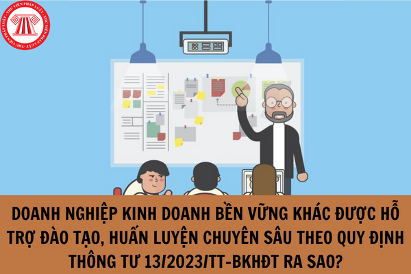 Doanh nghiệp kinh doanh bền vững khác được hỗ trợ đào tạo, huấn luyện chuyên sâu theo quy định Thông tư 13/2023/TT-BKHĐT ra sao?